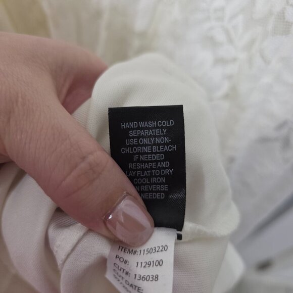 Torrid White Lace Midi Dress 14 | Bridal Flutter Sleeve Fit & Flare Romantic For - Picture 7 of 16